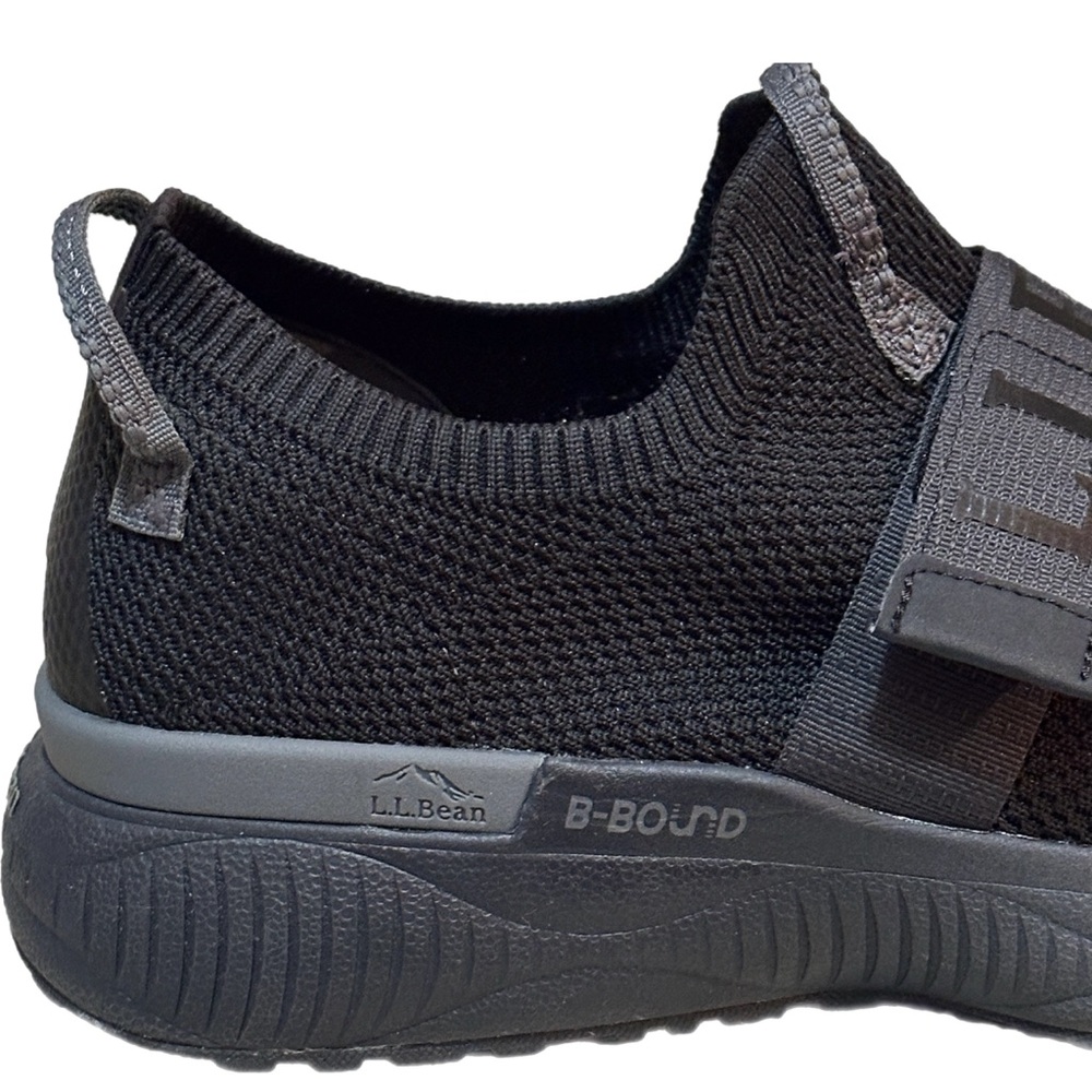 L.L. Bean Drigos Black Sneakers Slip On Hook and Loop  Women’s Size 9.5 - Picture 7 of 9